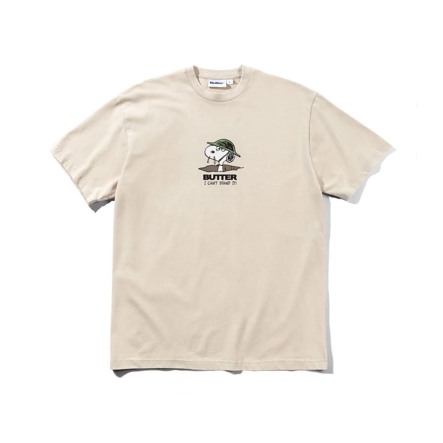 Butter Goods Can't Stand It T-Shirt Washed Sandstone