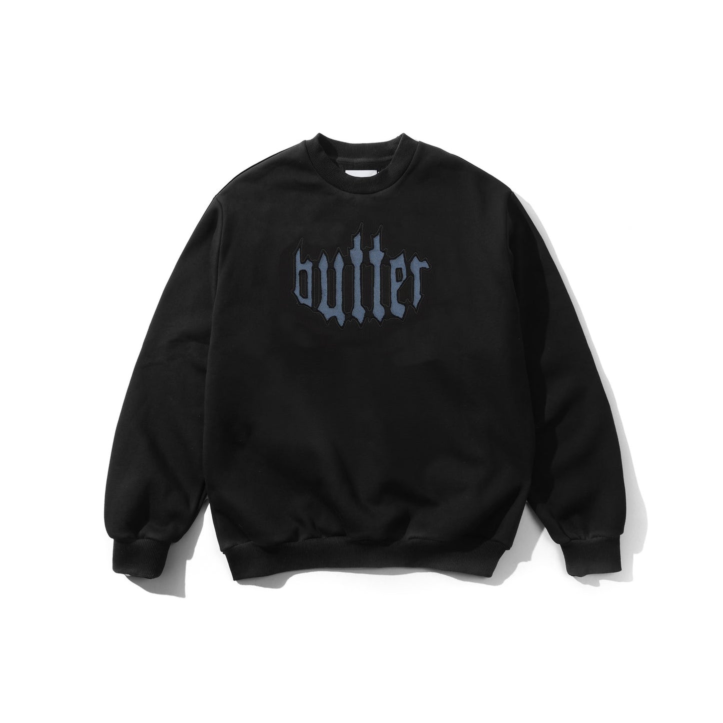 Butter Goods Cut Out Applique Sweatshirt Black