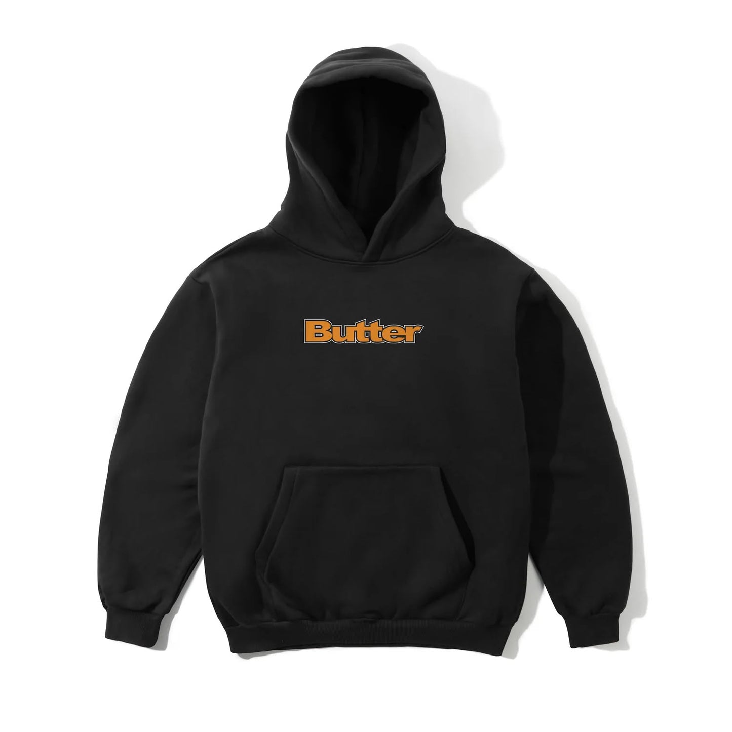 Butter Goods Outline Logo Hoodie Black