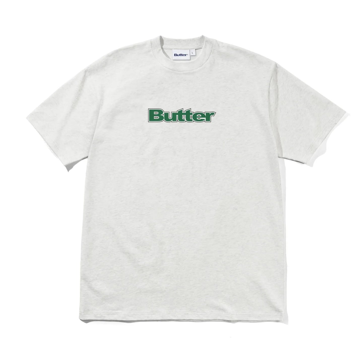 Butter Goods Outline Logo T-Shirt Ash
