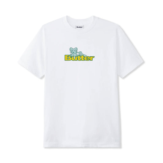 Butter Goods Rat Logo T-Shirt White