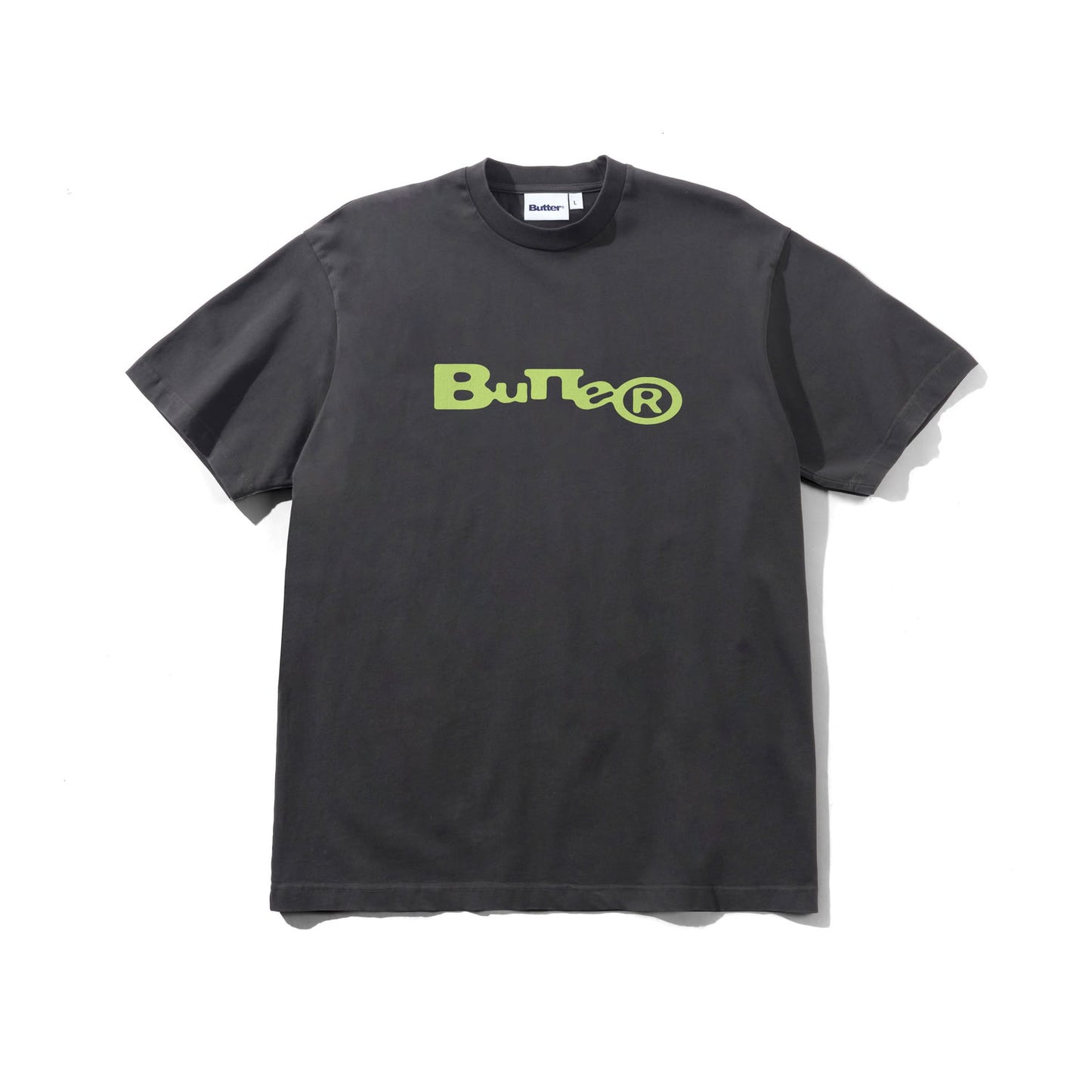 Butter Goods Registered T-Shirt Washed Black