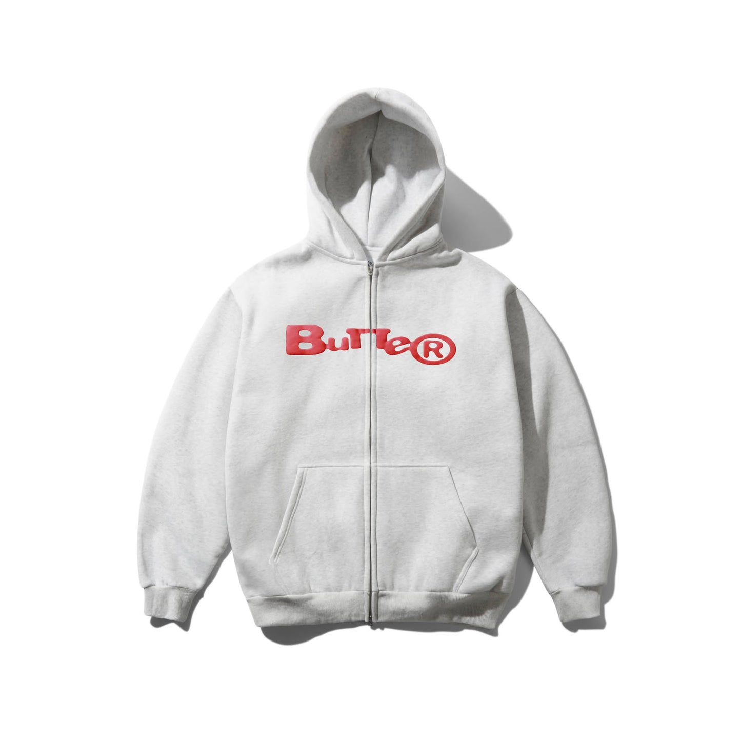 Butter Goods Registered Zip-Thru Hoodie Ash