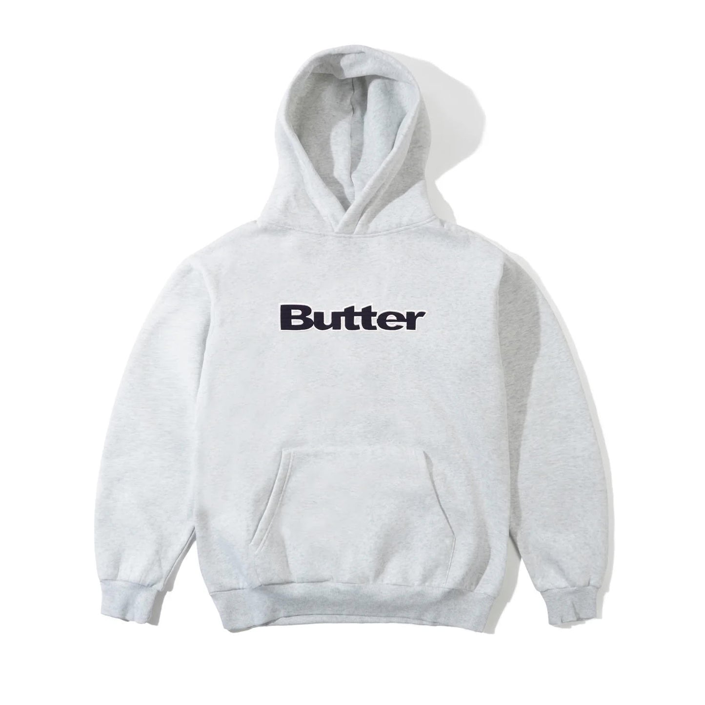 Butter Goods Ripstop Logo Applique Hoodie Ash