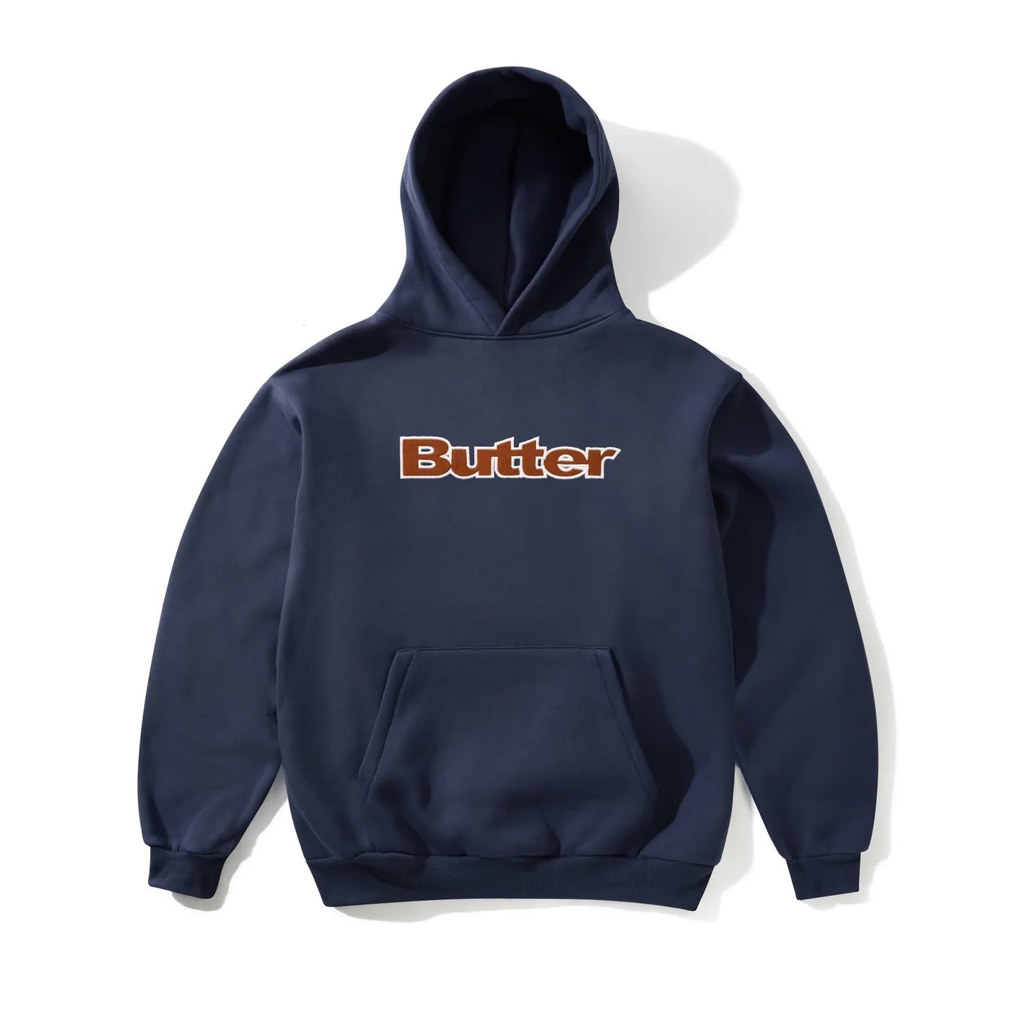 Butter Goods Ripstop Logo Applique Hoodie Navy