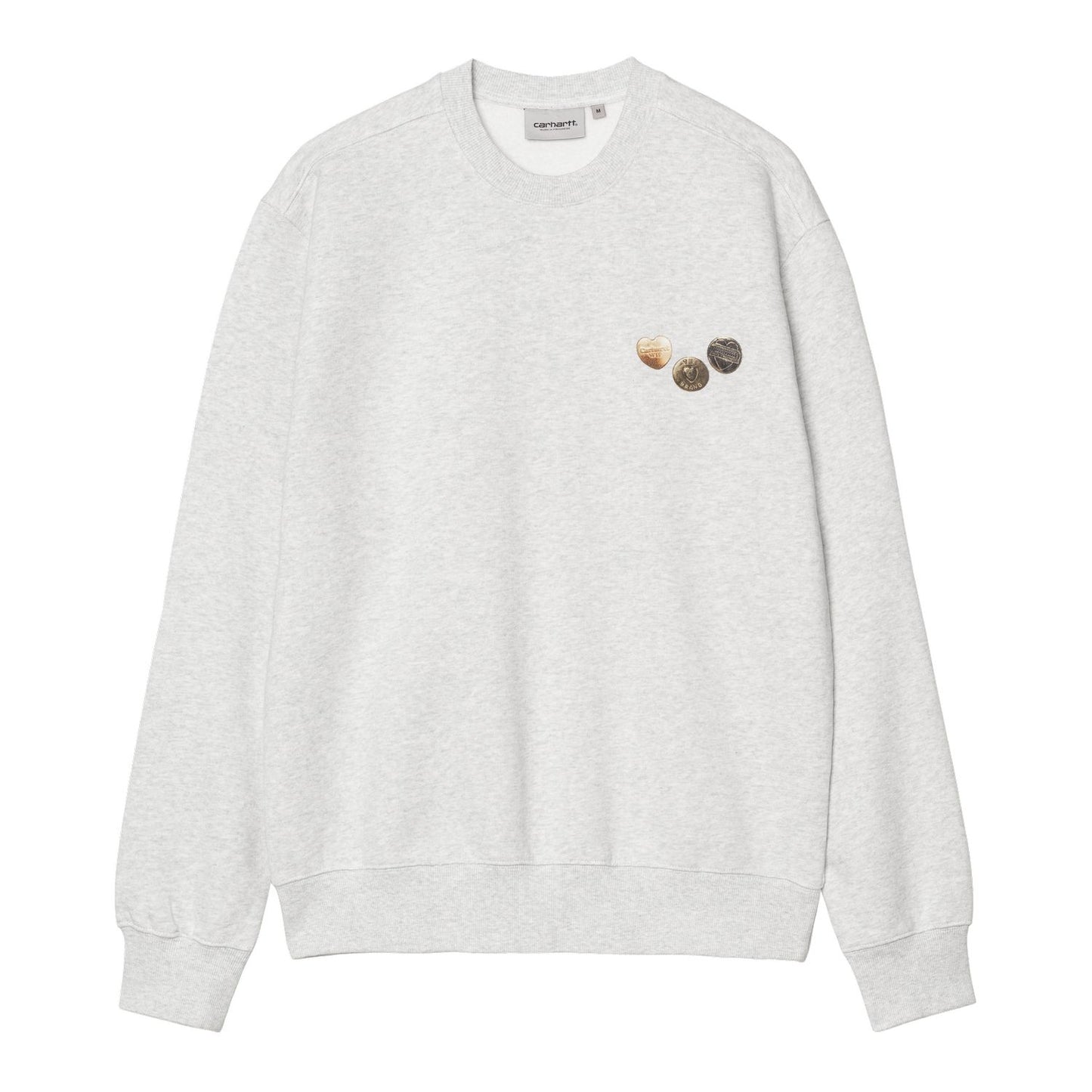 Carhartt WIP Button Sweatshirt Ash Heather