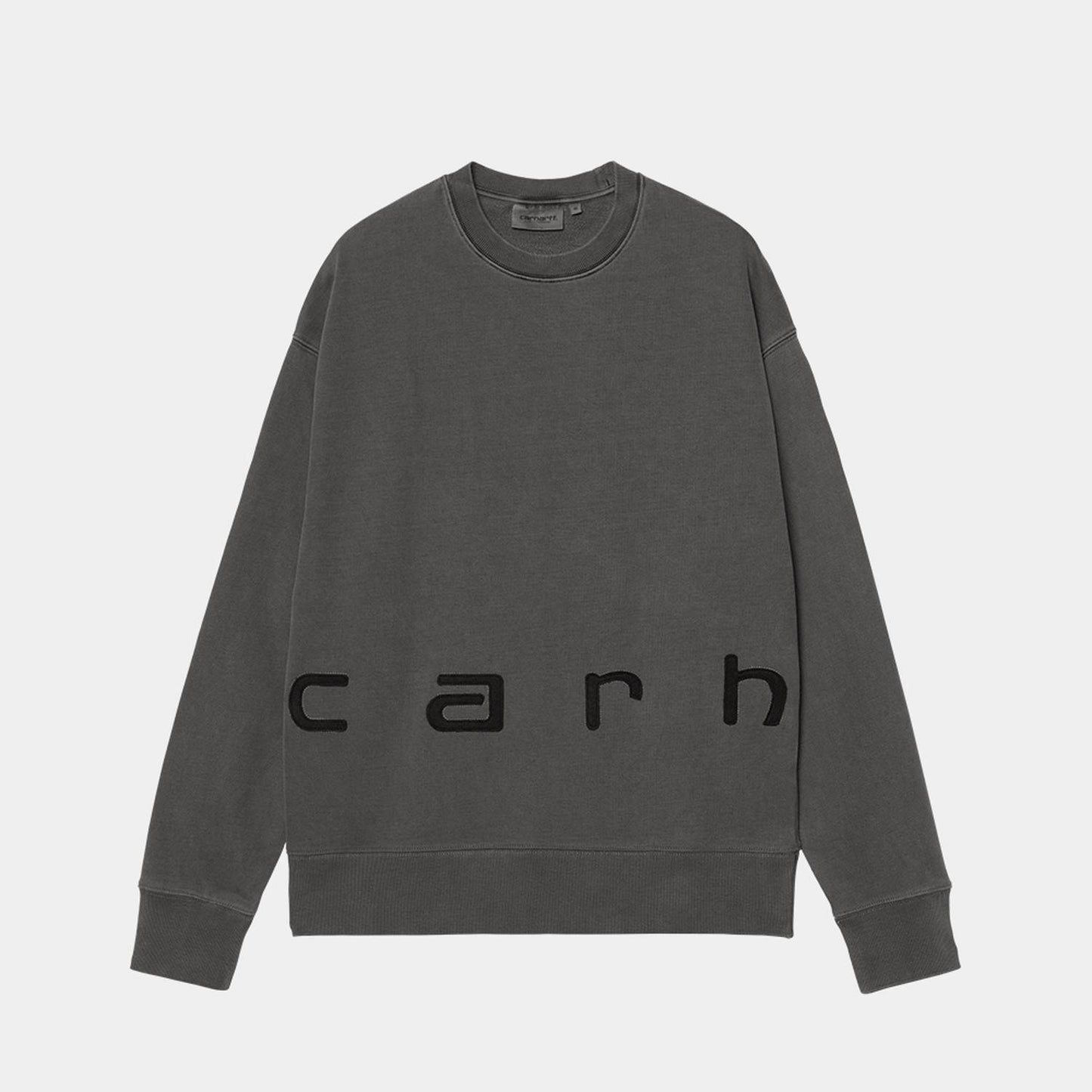 Carhartt WIP Felt Script Sweat Black