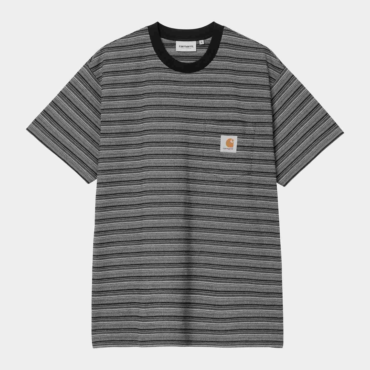 Carhartt WIP Gellar Pocket T-Shirt Gellar Stripe, Black