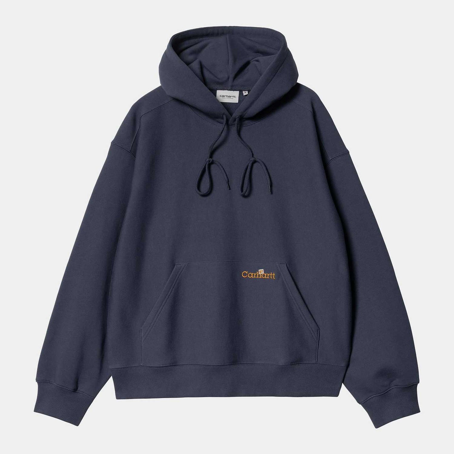 Carhartt WIP Hooded Label Script Sweat Blue