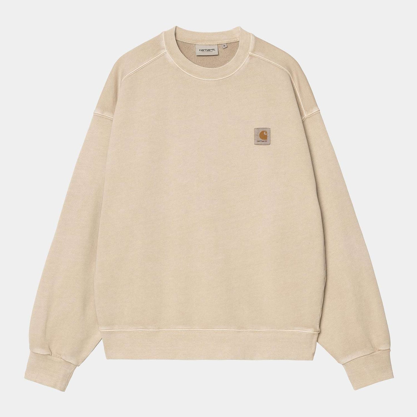 Carhatt WIP Nelson Sweatshirt Fleur De Sel (garment dyed)