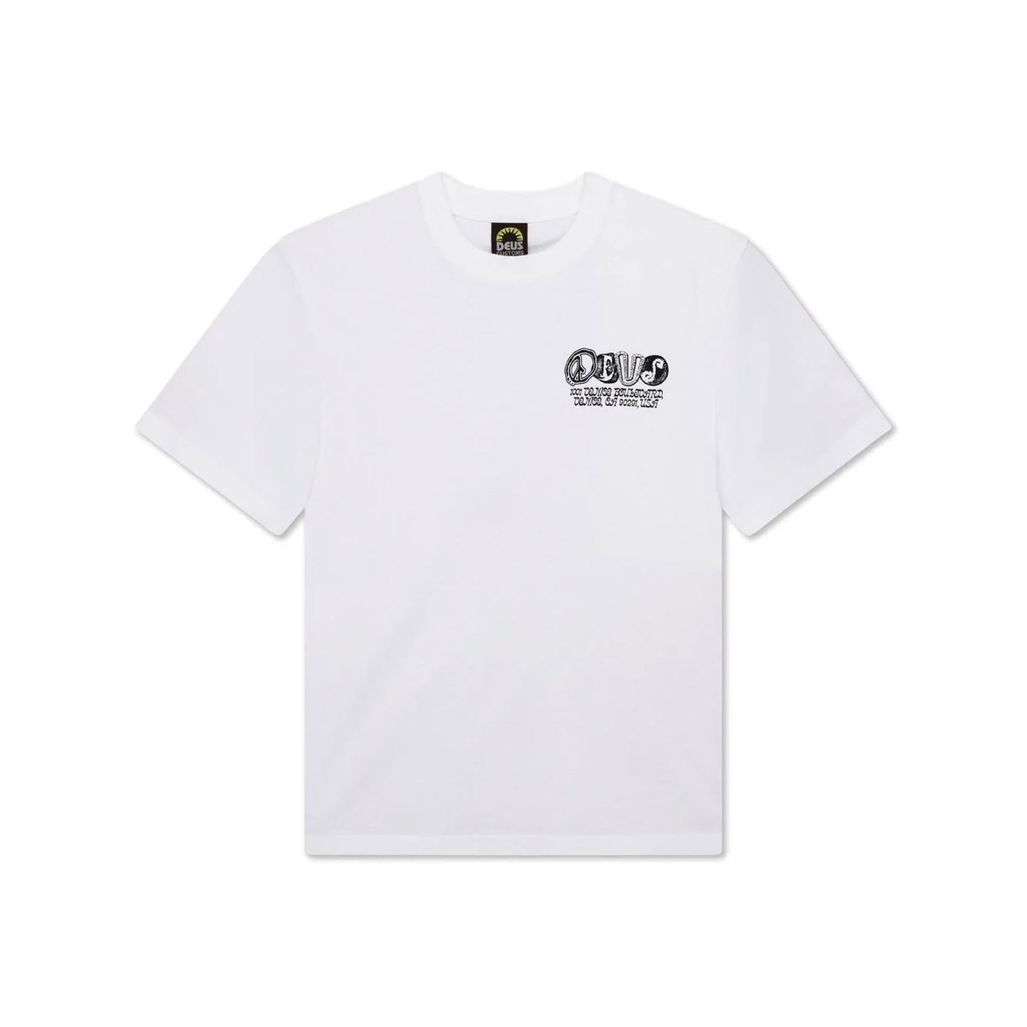 Deus Ex Machina Labyrinth T-Shirt Vintage White
