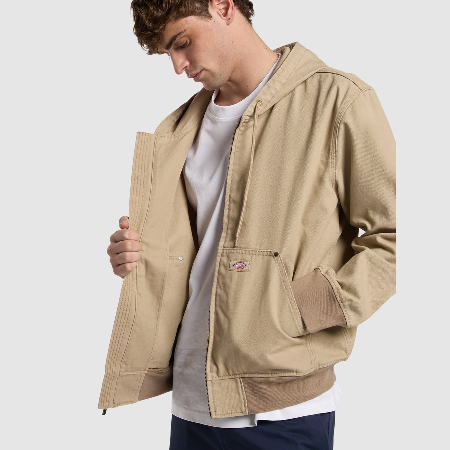 Dickies Unlined Canvas Hooded Bomber Jacket