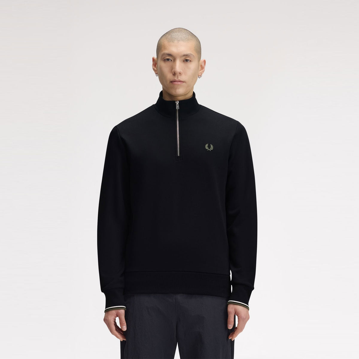 Fred Perry M3574 Half Zip Sweatshirt