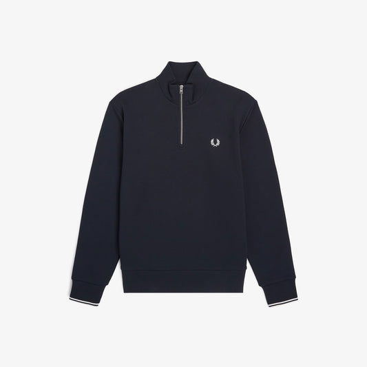 Fred Perry M3574 Half Zip Sweatshirt Navy