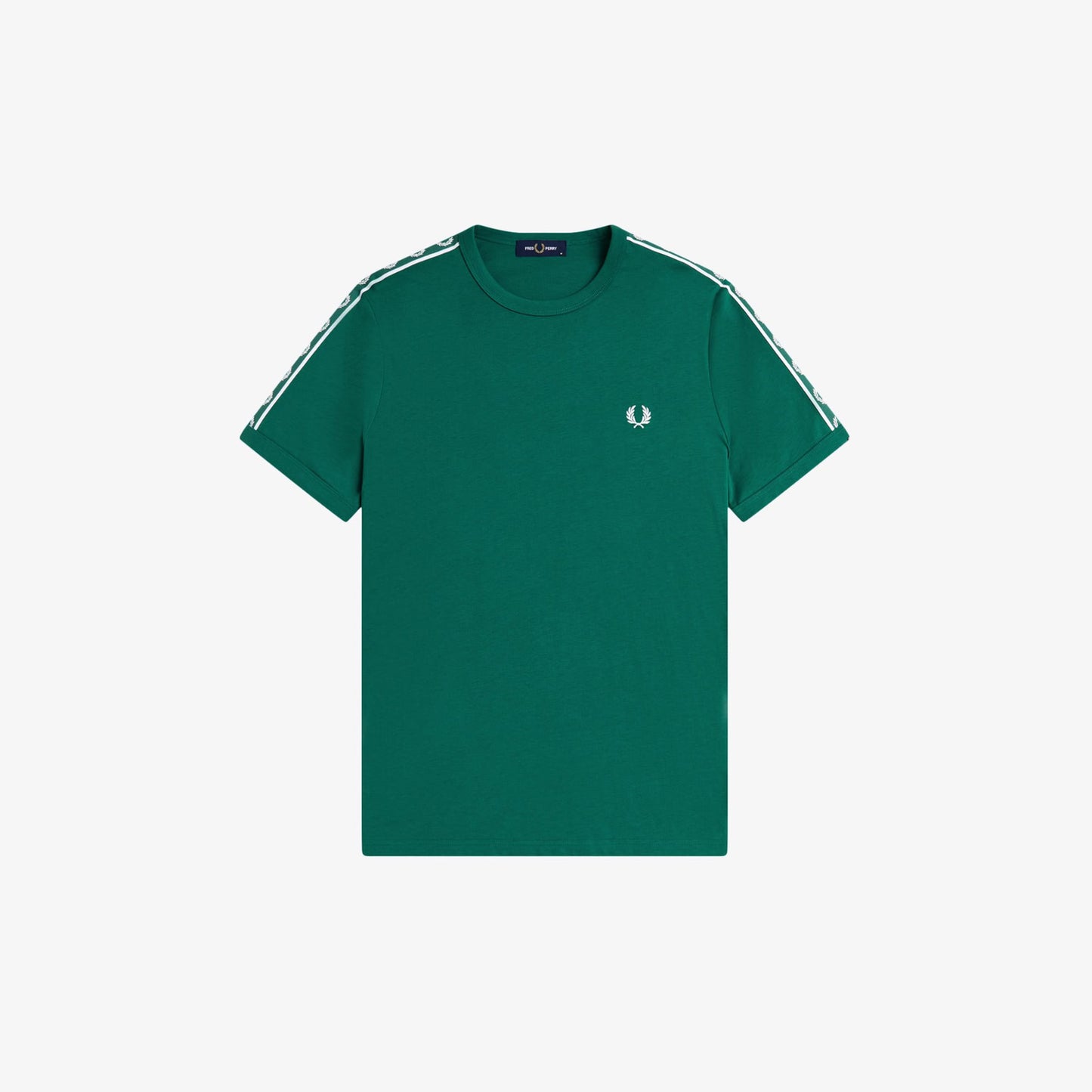 Fred Perry M4613 Contrast Tape Ringer T-Shirt Sport Green