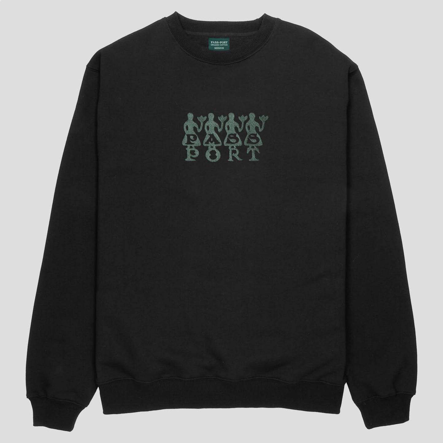 Pass~Port 4 Flowers Organic Fleece Sweater Black