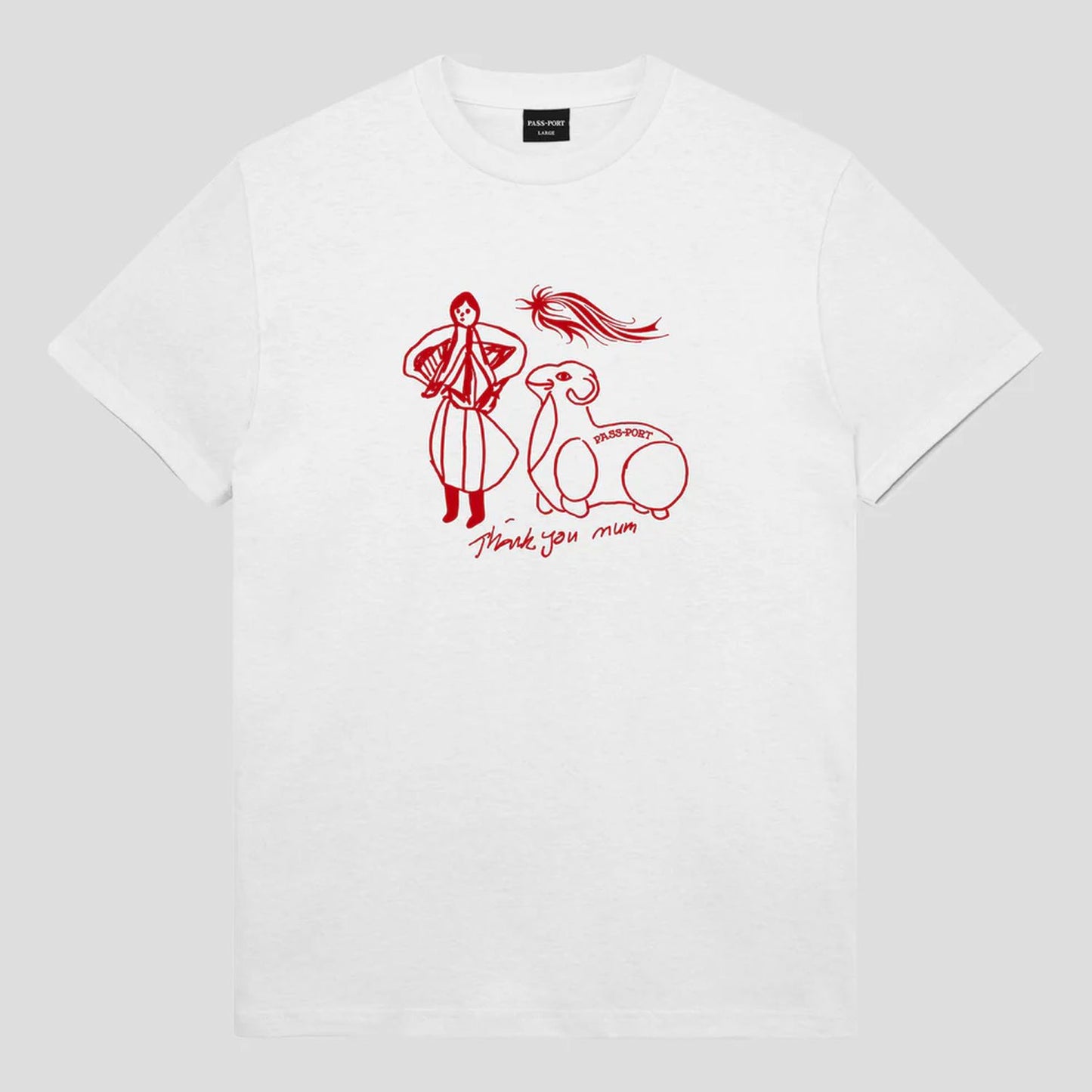 Pass~Port Thank You Mum T-Shirt White