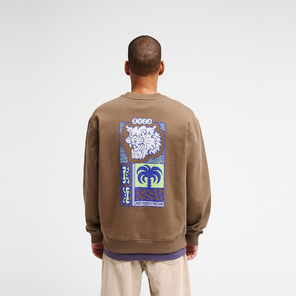 RVCA Dalas Tiger Palm Sweatshirt