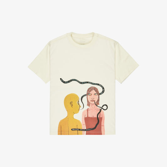 RVCA Youre Still Here T-Shirt Antique White