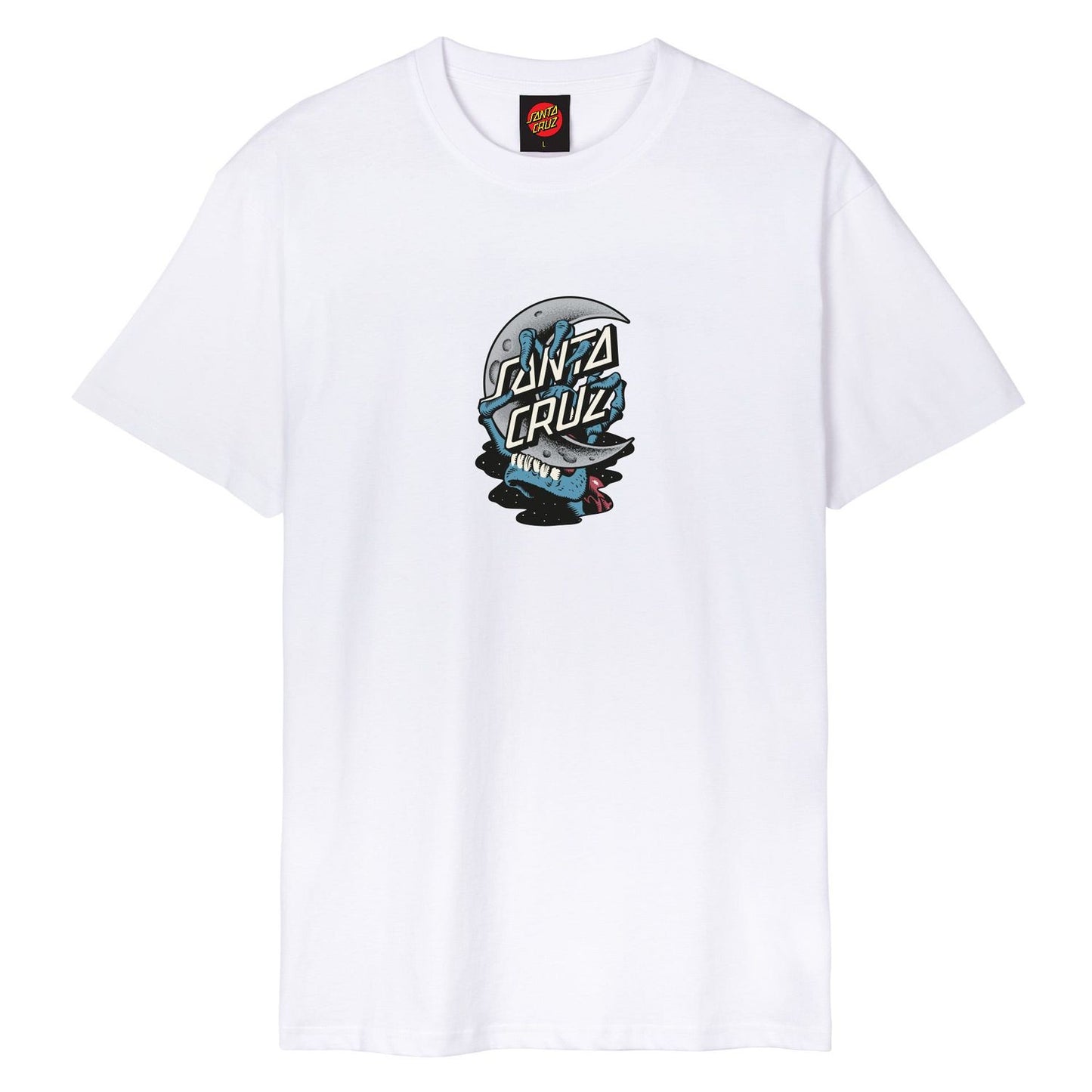 Santa Cruz Crescent Bone Hand T-Shirt White