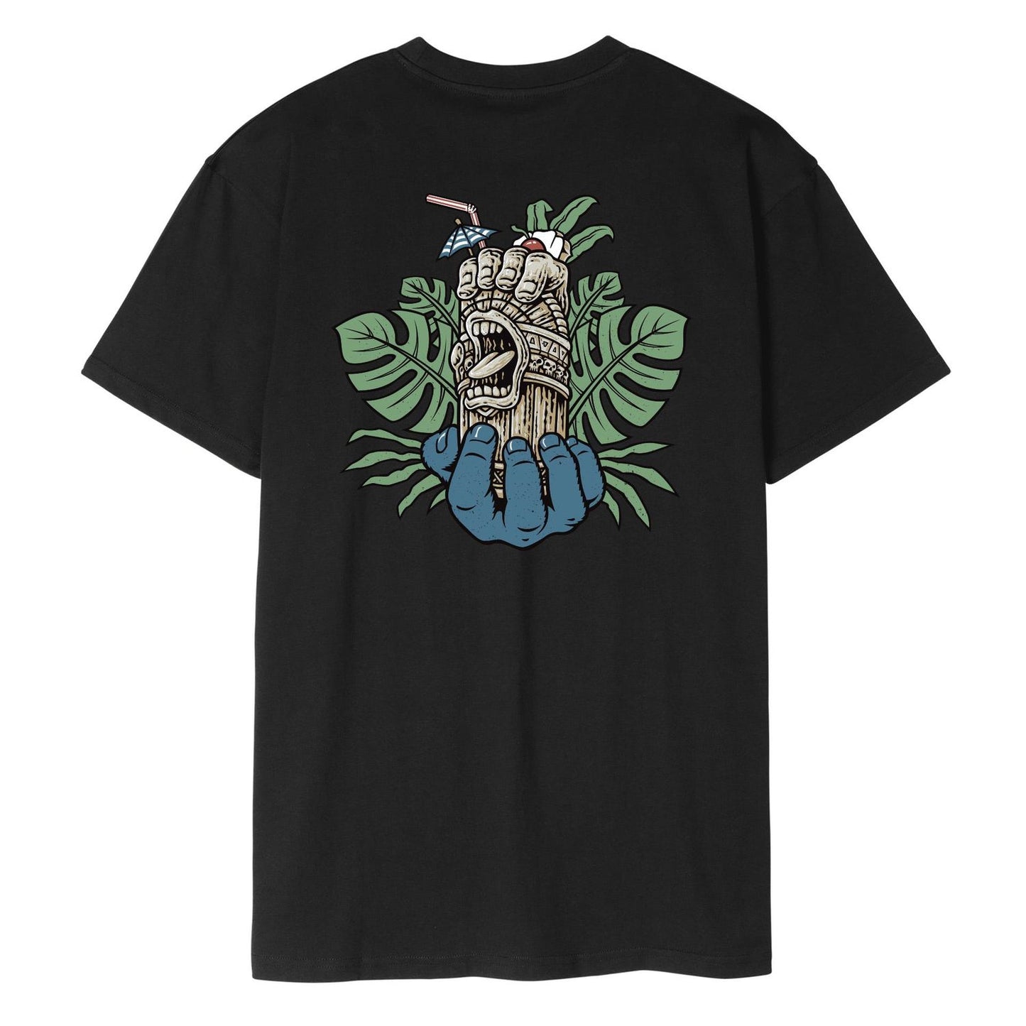 Santa Cruz Tiki Hand Strip T-Shirt