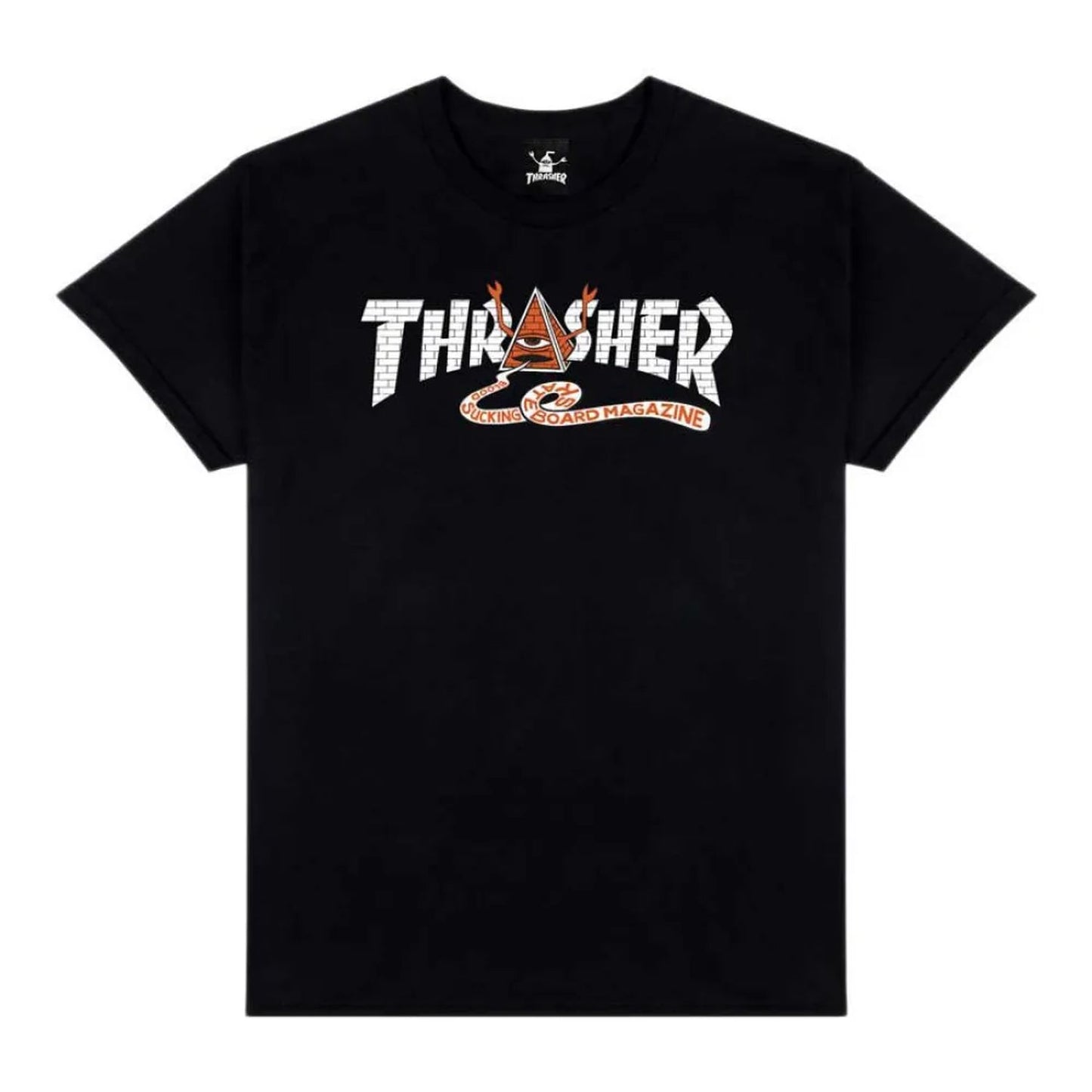 Thrasher X Toy Machine Pyramid T-Shirt Black