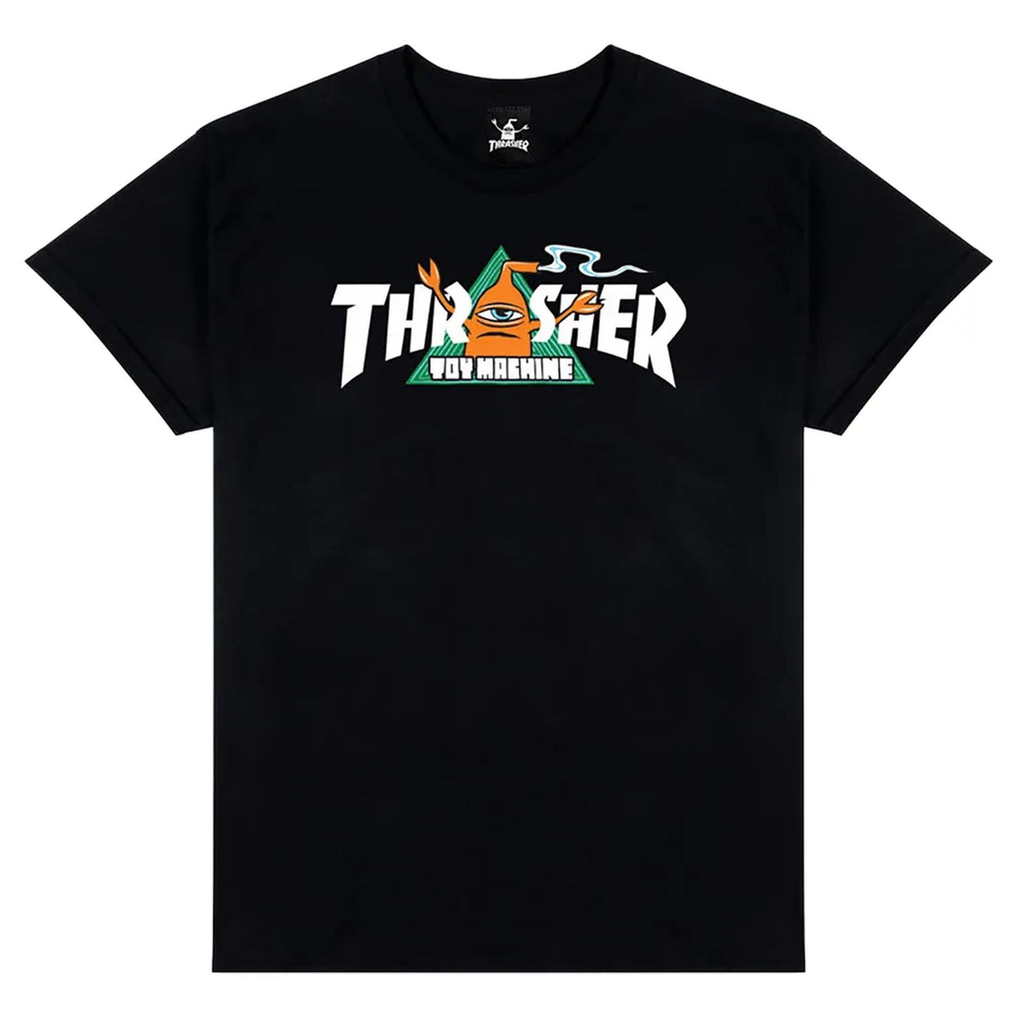 Thrasher X Toy Machine Vortex T-Shirt Black