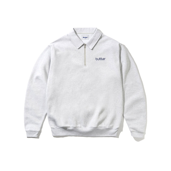 Butter Goods Alpine 1/4 Zip Sweater Ash