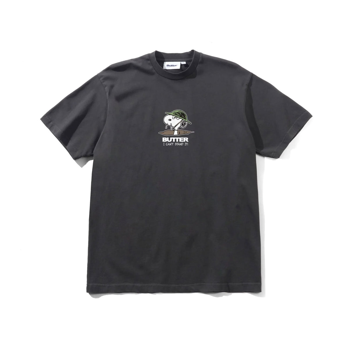 Butter Goods Can't Stand It T-Shirt Washed Black