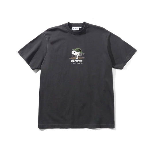 Butter Goods Can't Stand It T-Shirt Washed Black