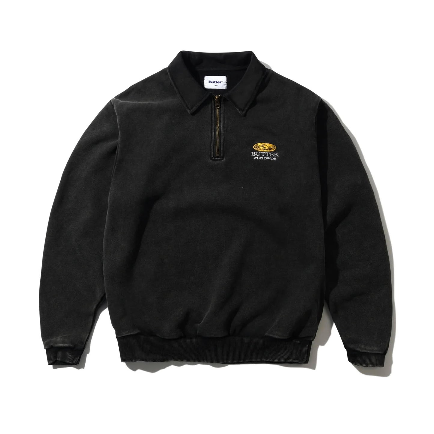 Butter Goods Corp 1/4 Zip Pullover Black