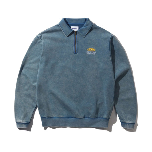 Butter Goods Corp 1/4 Zip Pullover Navy