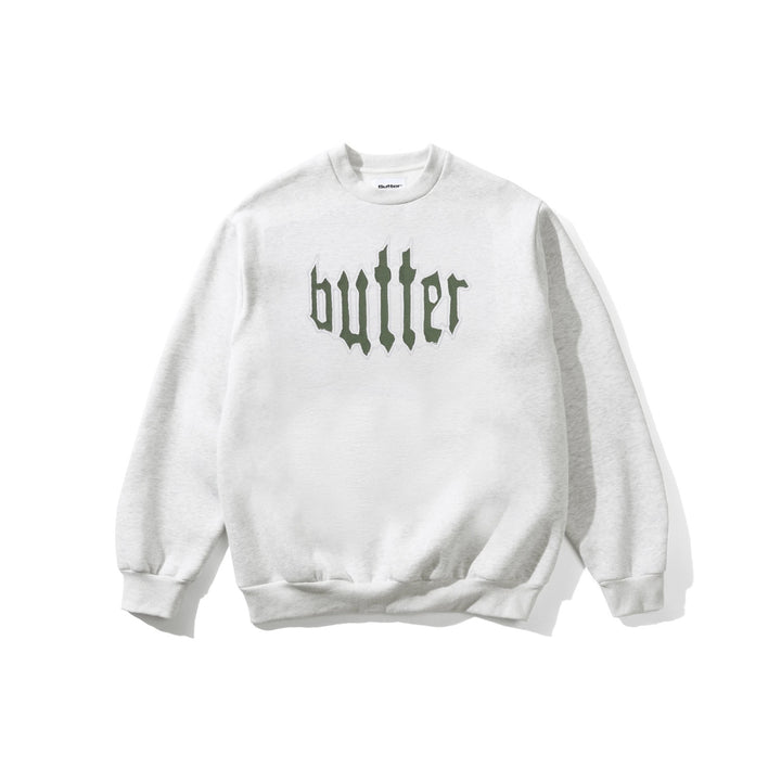 Butter Goods Cut Out Applique Sweatshirt Ash