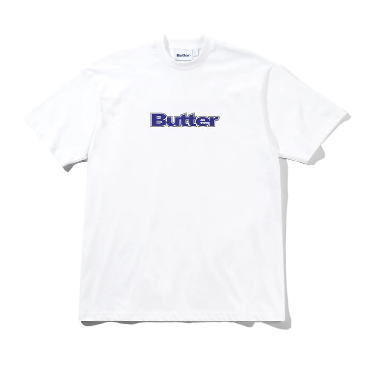 Butter Goods Outline Logo T-Shirt White