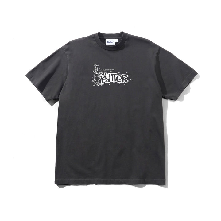 Butter Goods Pay Up T-Shirt Charcoal