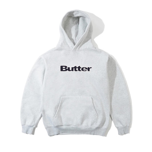 Butter Goods Ripstop Logo Applique Hoodie Ash