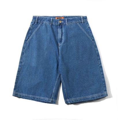 Butter Goods Scribble Denim Shorts Mid Blue