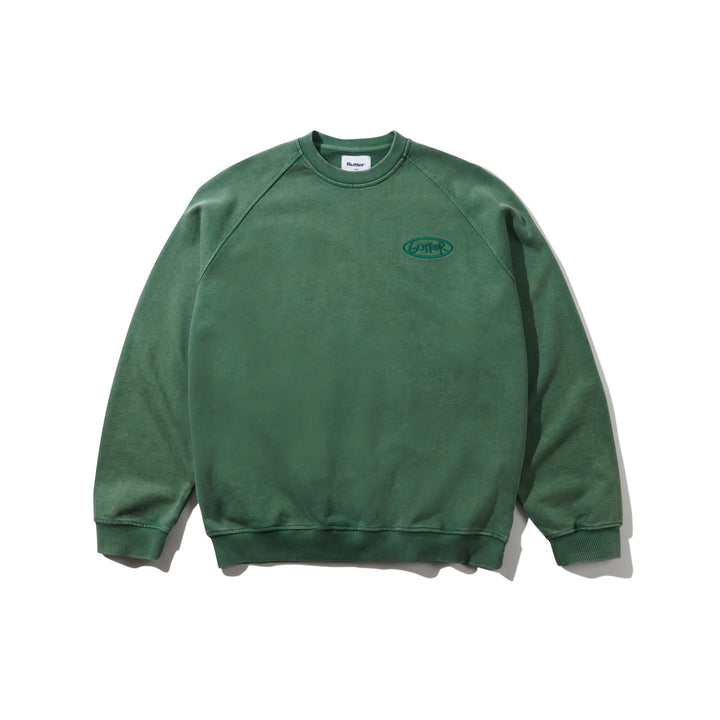 Butter Goods Scrubbed Sweatshirt Fern