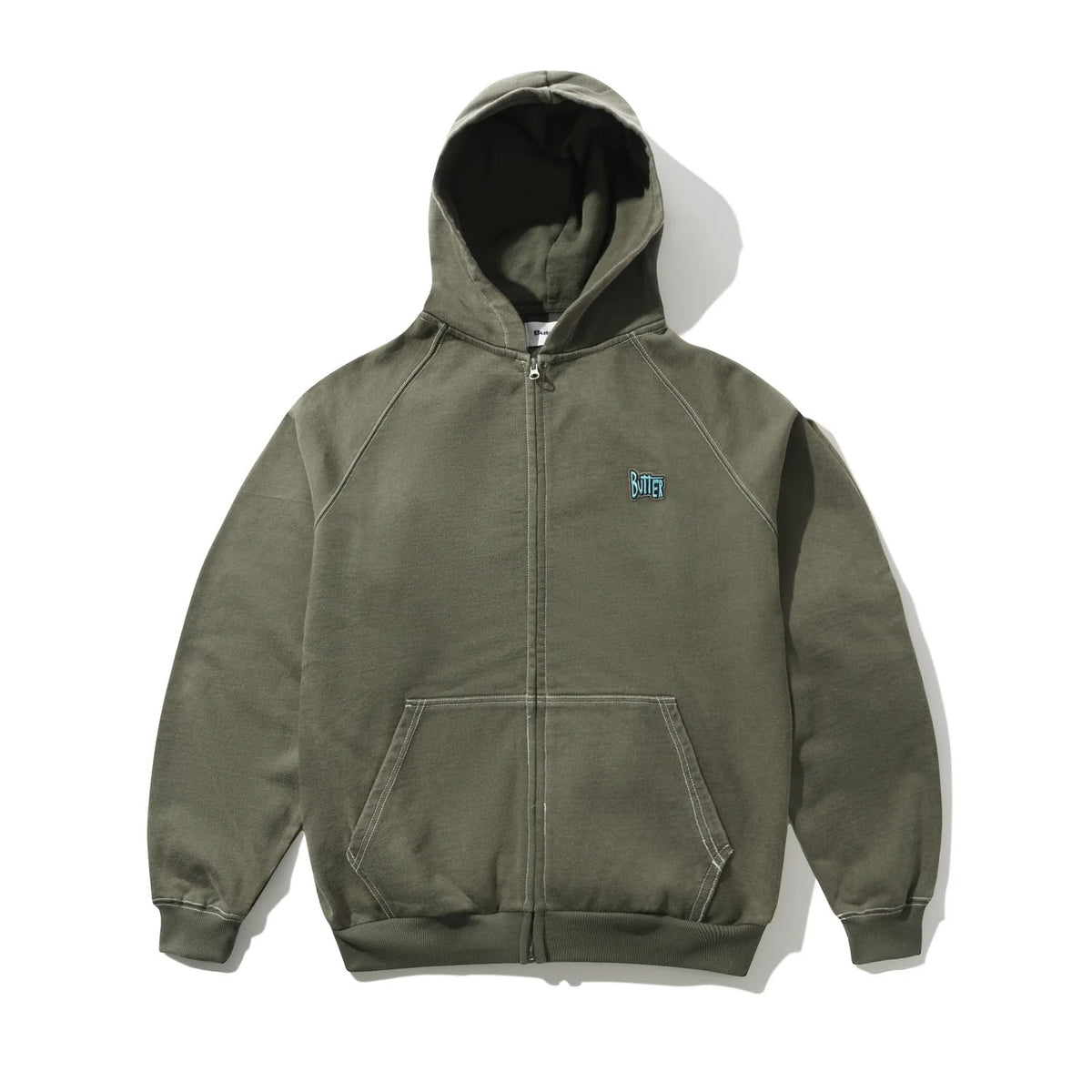 Butter Goods Sketch Zip-Thru Hoodie Army