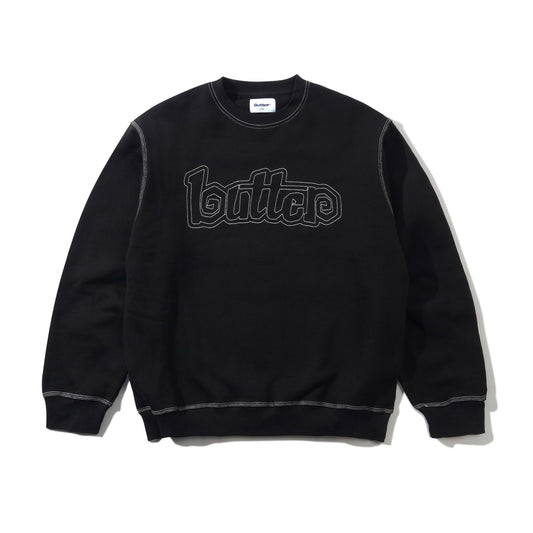 Butter Goods Swirl Crewneck Black