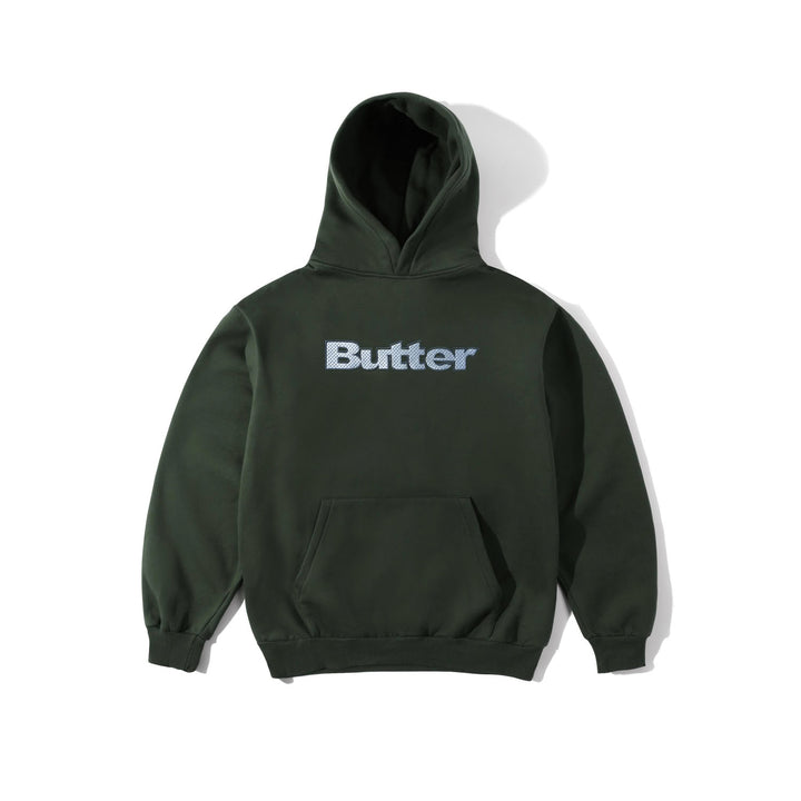 Butter Goods Textured Logo Pullover Hoodie Fatigue