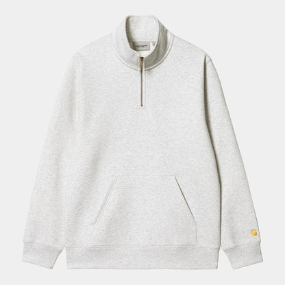 Carhartt WIP Chase Neck Zip Sweatshirt Ash Heather Gold