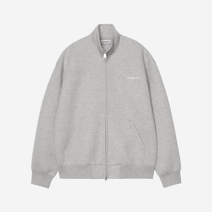 Carhartt WIP Alda Zip Sweat Jacket Grey Heather White