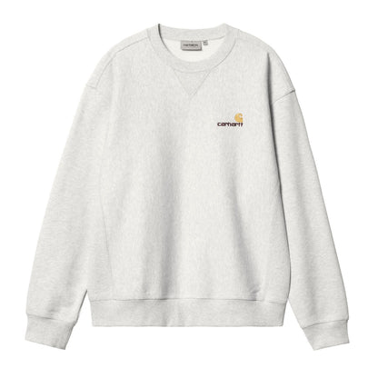 Carhartt WIP American Script Sweatshirt Ash Heather