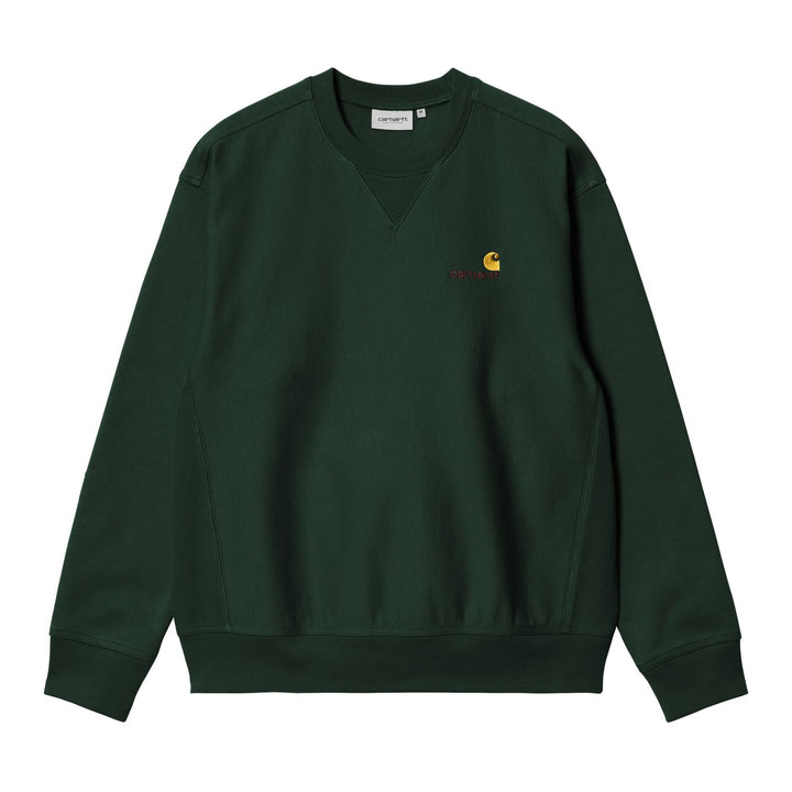 Carhartt WIP American Script Sweatshirt Conifer
