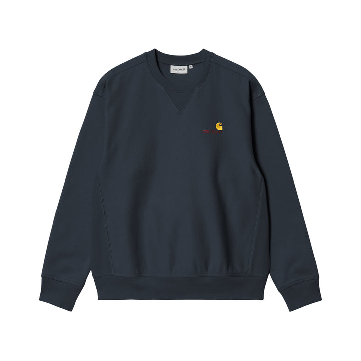 Carhartt WIP American Script Sweatshirt Deep Night