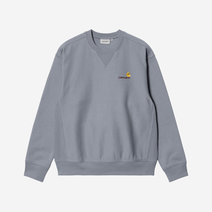 Carhartt WIP American Script Sweatshirt Shady Blue