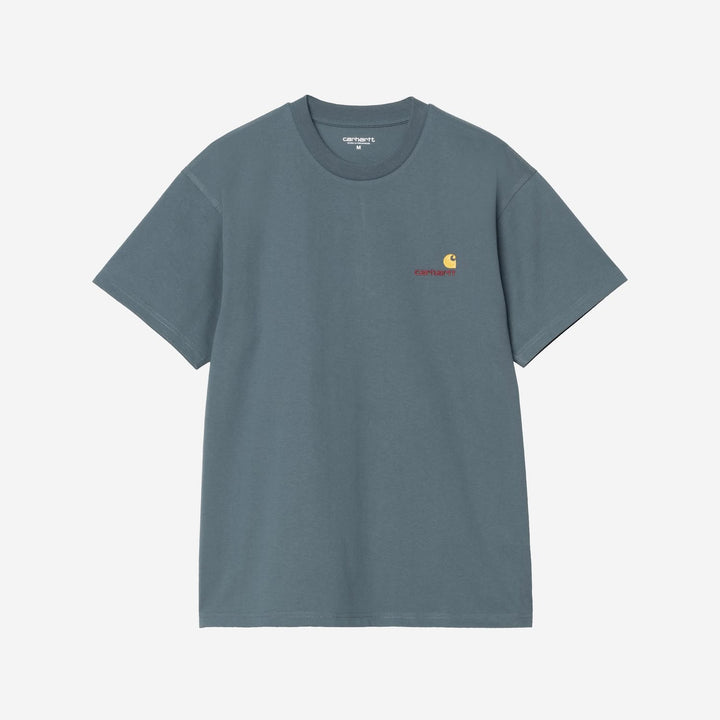Carhartt WIP American Script T-Shirt Office Blue