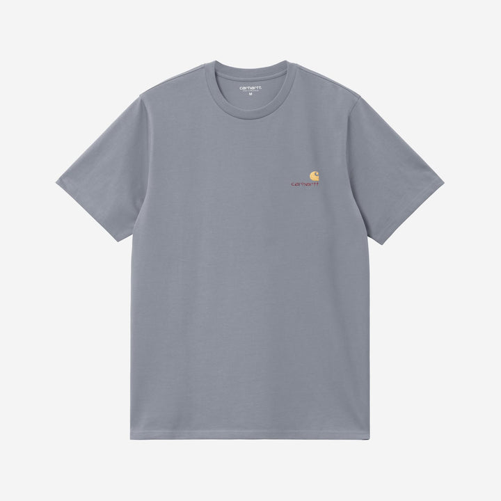 Carhartt WIP American Script T-Shirt Shady Blue