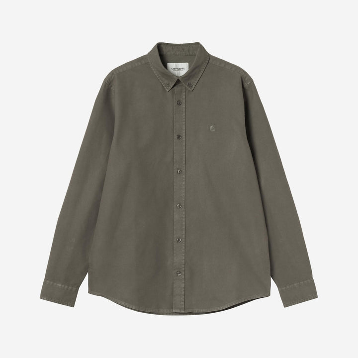 Carhartt WIP Bolton Shirt Shungite (garment dyed)
